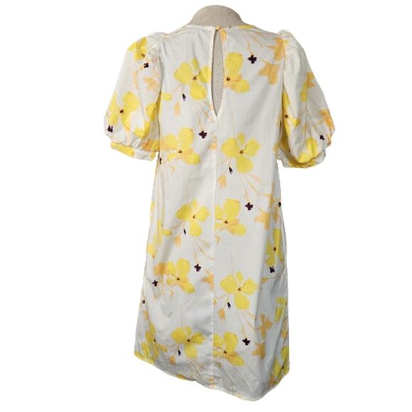 White and Yellow Floral Shift Dress Size XS New with Tag - Picture 2 of 5